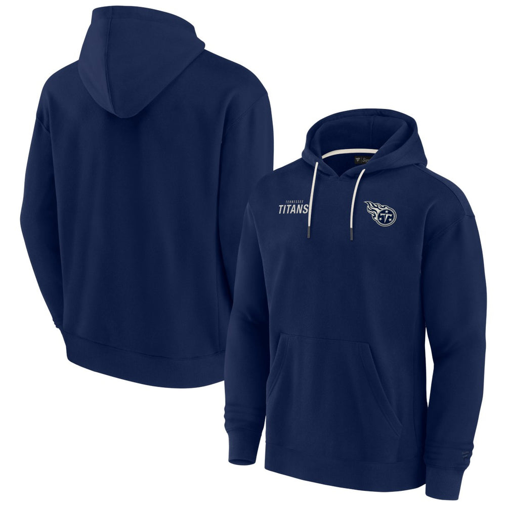 Tennessee Titans Unisex Elements Super Soft Fleece Pullover Hoodie - Navy for sale
