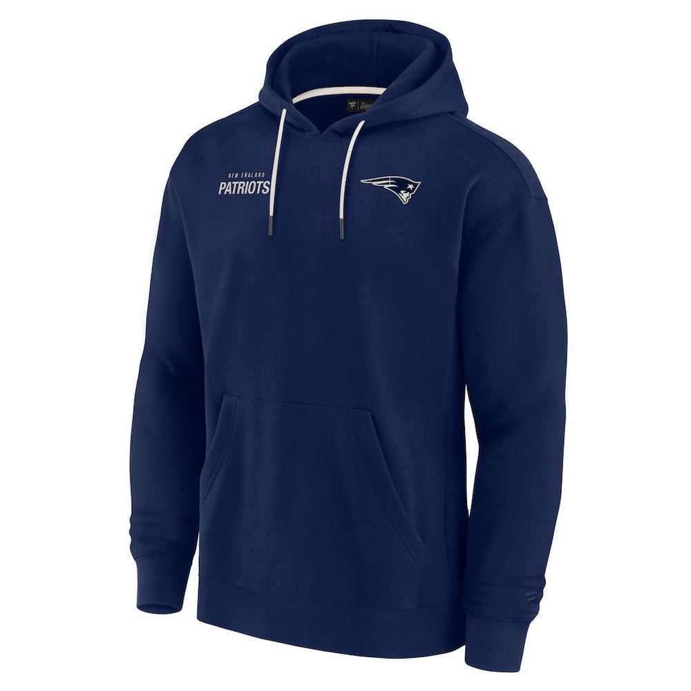 New England Patriots Unisex Elements Super Soft Fleece Pullover Hoodie - Navy cheap