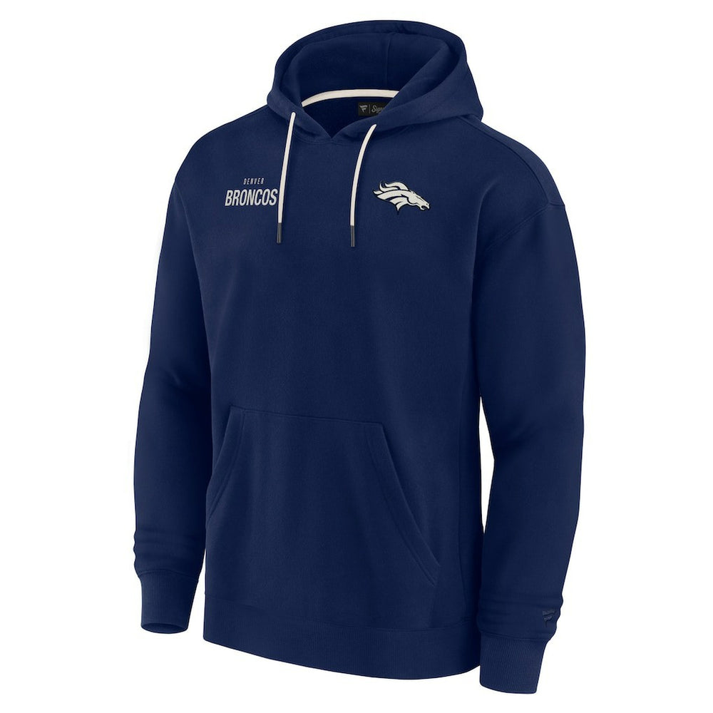 Denver Broncos Unisex Elements Super Soft Fleece Pullover Hoodie - Navy on sale
