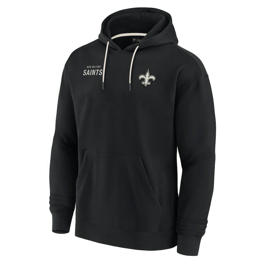 New Orleans Saints Unisex Elements Super Soft Fleece Pullover Hoodie - Black cheap