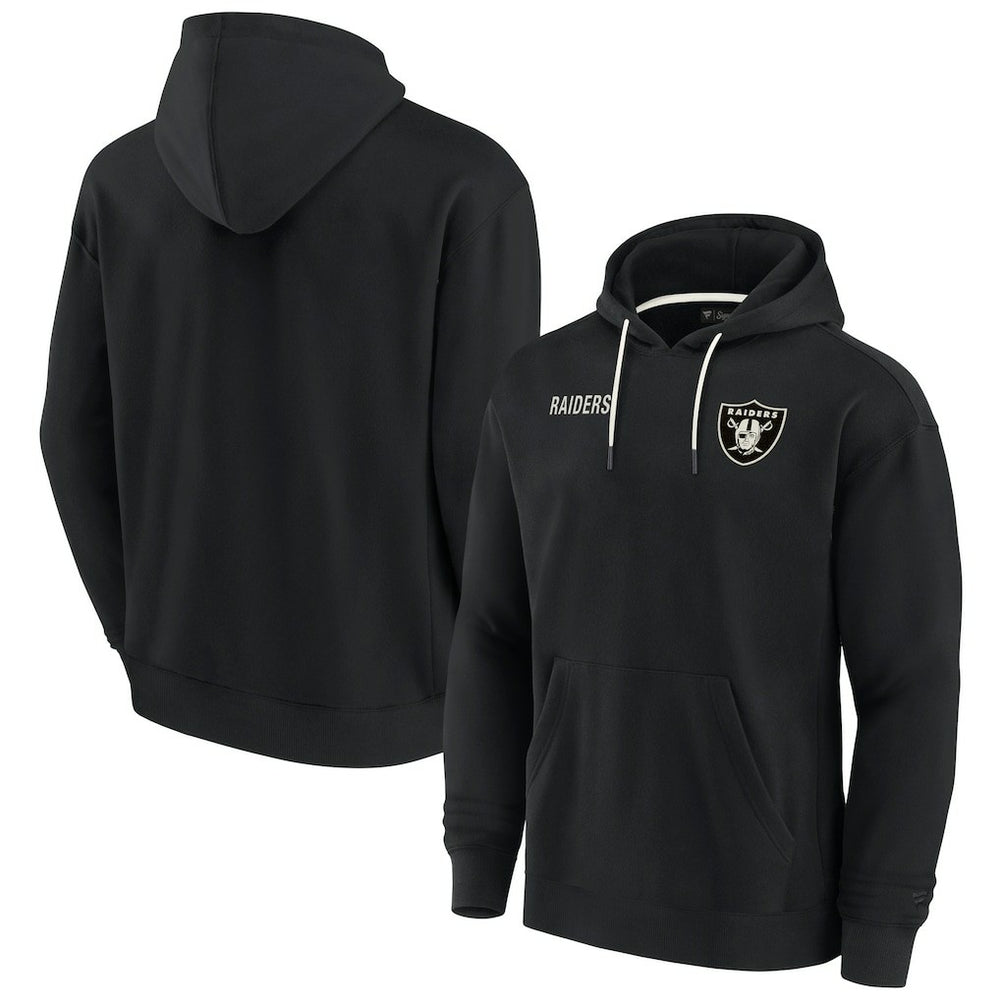 Las Vegas Raiders Unisex Elements Super Soft Fleece Pullover Hoodie - Black on sale