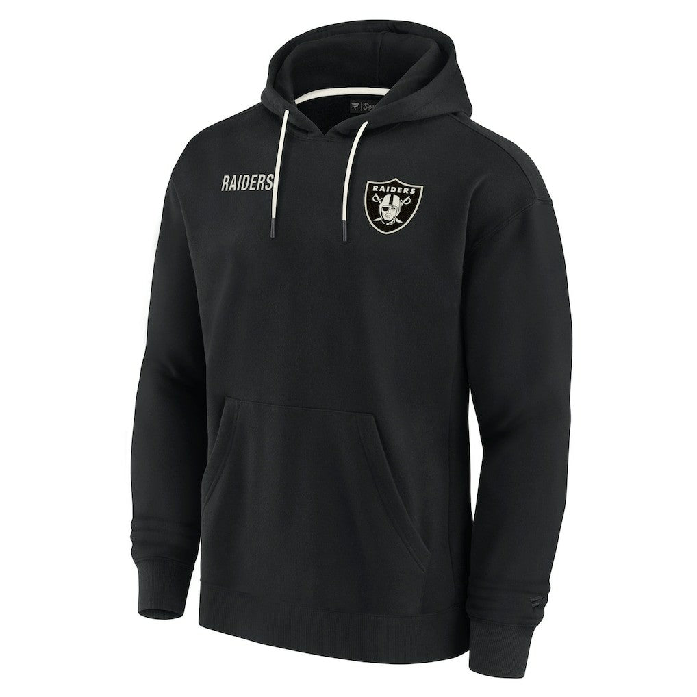 Las Vegas Raiders Unisex Elements Super Soft Fleece Pullover Hoodie - Black on sale