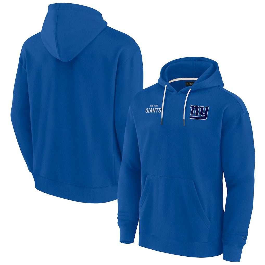 New York Giants Unisex Elements Super Soft Fleece Pullover Hoodie - Royal on sale