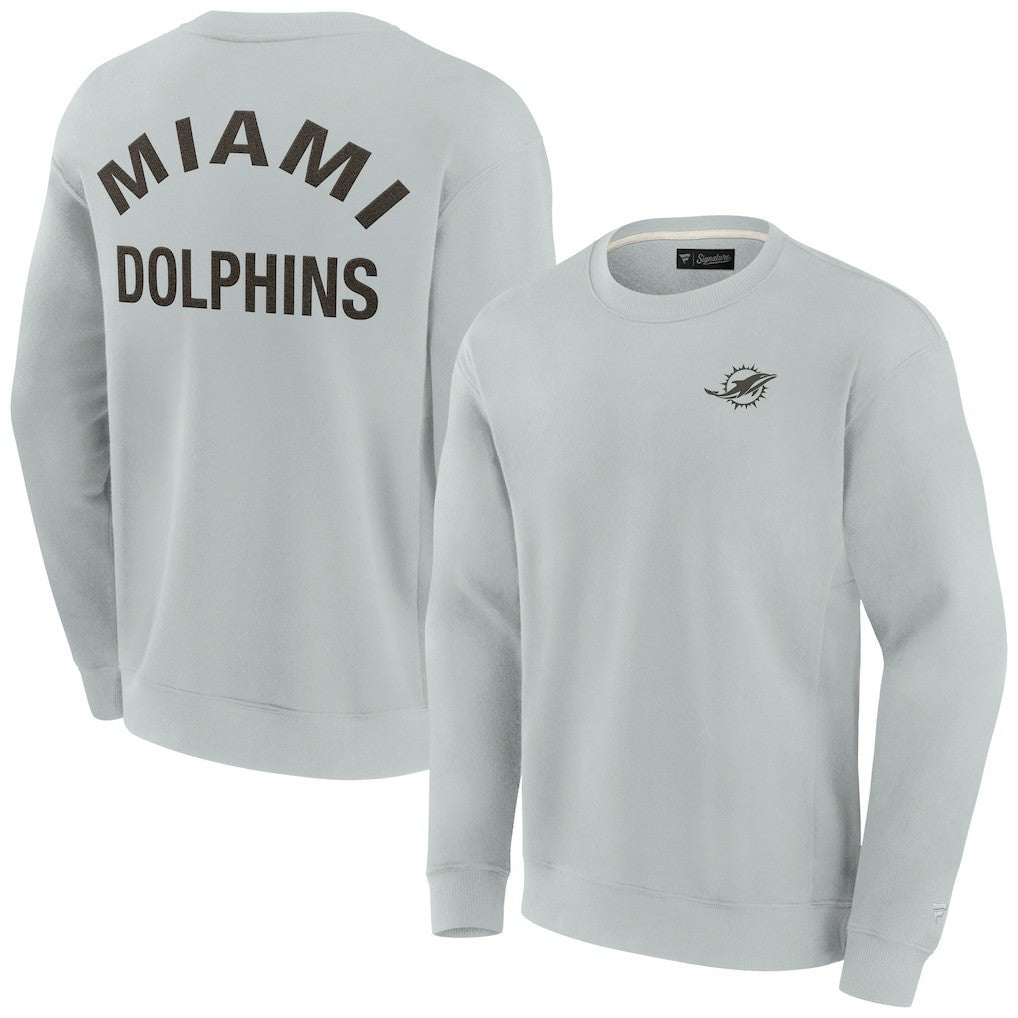 Miami Dolphins Unisex Elements Super Soft Pullover Sweatshirt - Gray outlet