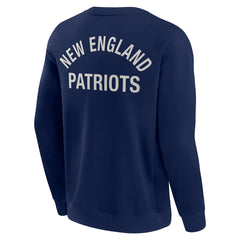 New England Patriots Unisex Elements Super Soft Pullover Sweatshirt - Navy for sale