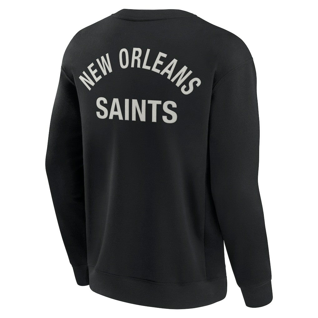 New Orleans Saints Unisex Elements Super Soft Pullover Sweatshirt - Black cheap