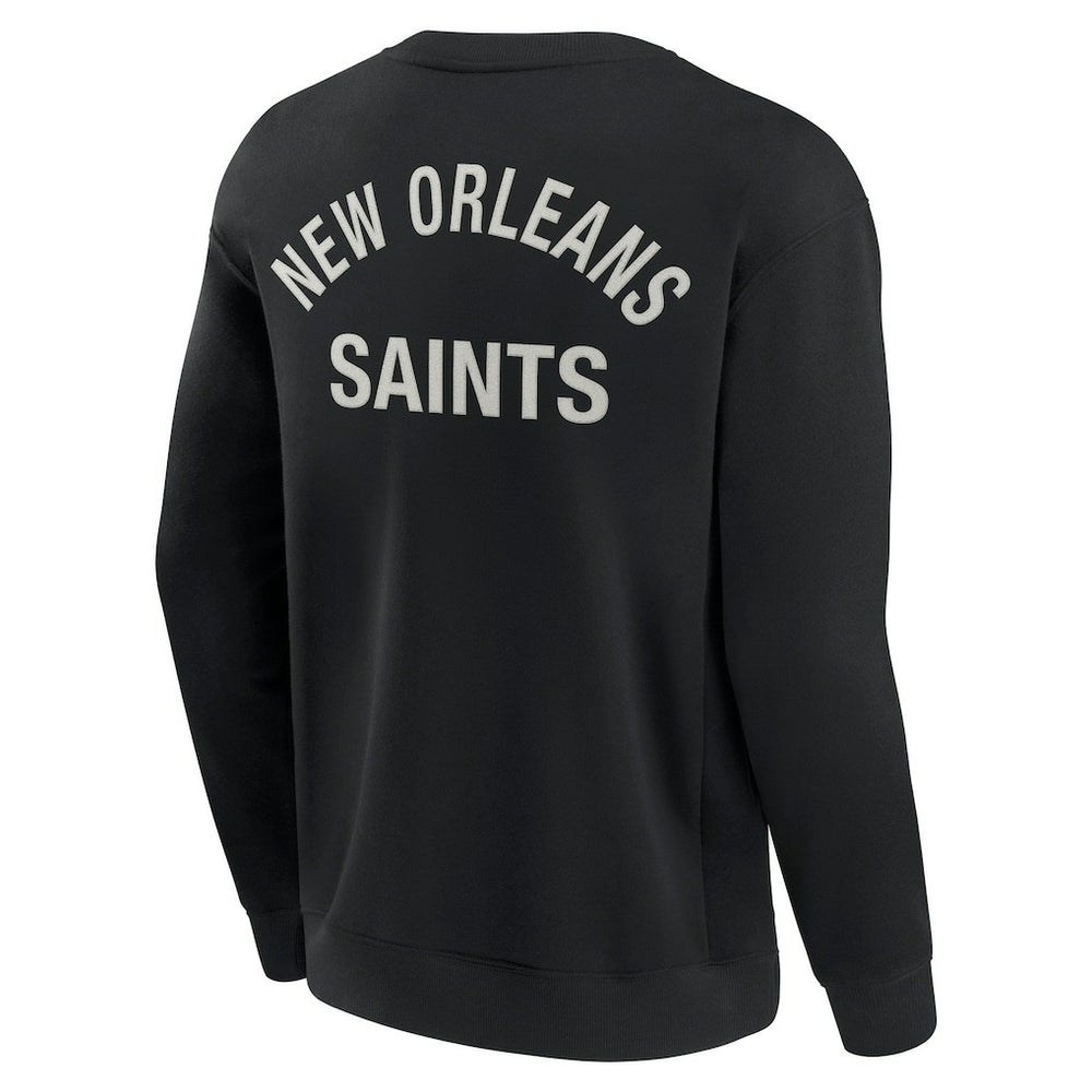 New Orleans Saints Unisex Elements Super Soft Pullover Sweatshirt - Black cheap