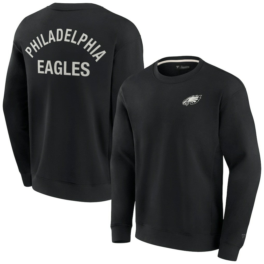 Philadelphia Eagles Unisex Elements Super Soft Pullover Sweatshirt - Black online
