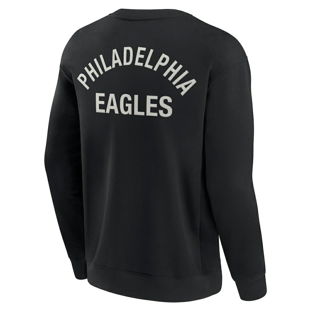 Philadelphia Eagles Unisex Elements Super Soft Pullover Sweatshirt - Black online