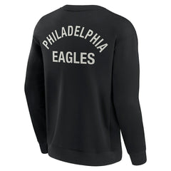 Philadelphia Eagles Unisex Elements Super Soft Pullover Sweatshirt - Black online