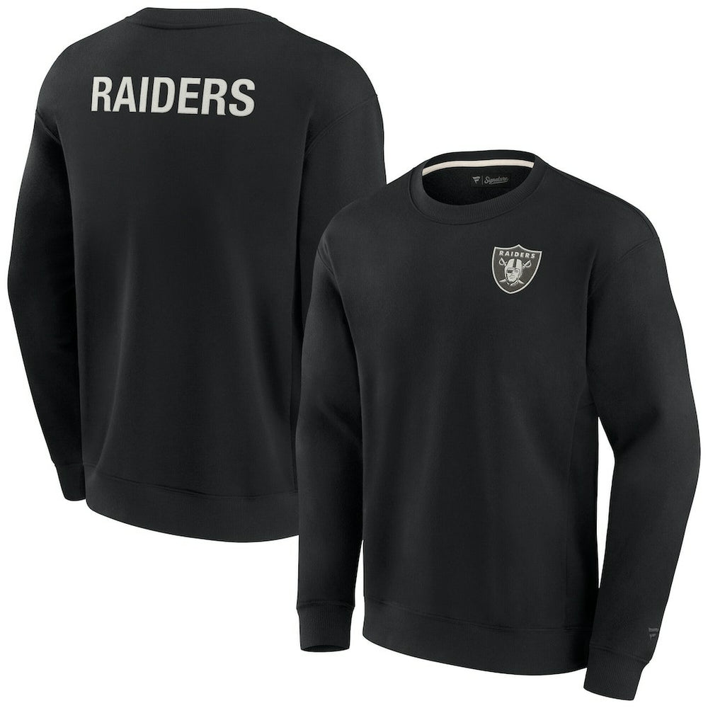 Las Vegas Raiders Unisex Elements Super Soft Pullover Sweatshirt - Black on sale