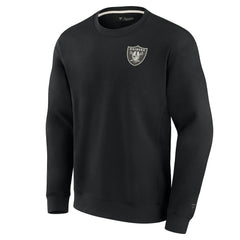 Las Vegas Raiders Unisex Elements Super Soft Pullover Sweatshirt - Black on sale