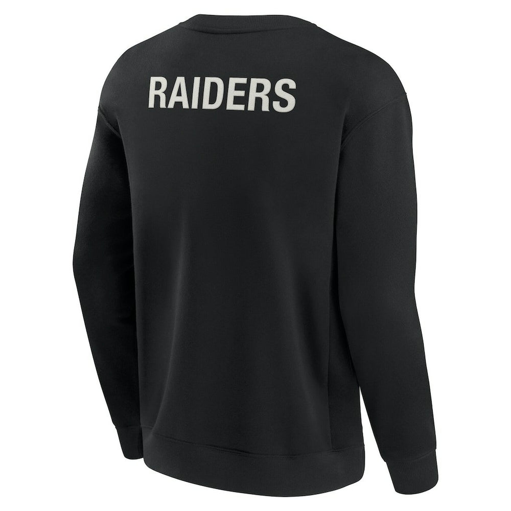 Las Vegas Raiders Unisex Elements Super Soft Pullover Sweatshirt - Black on sale