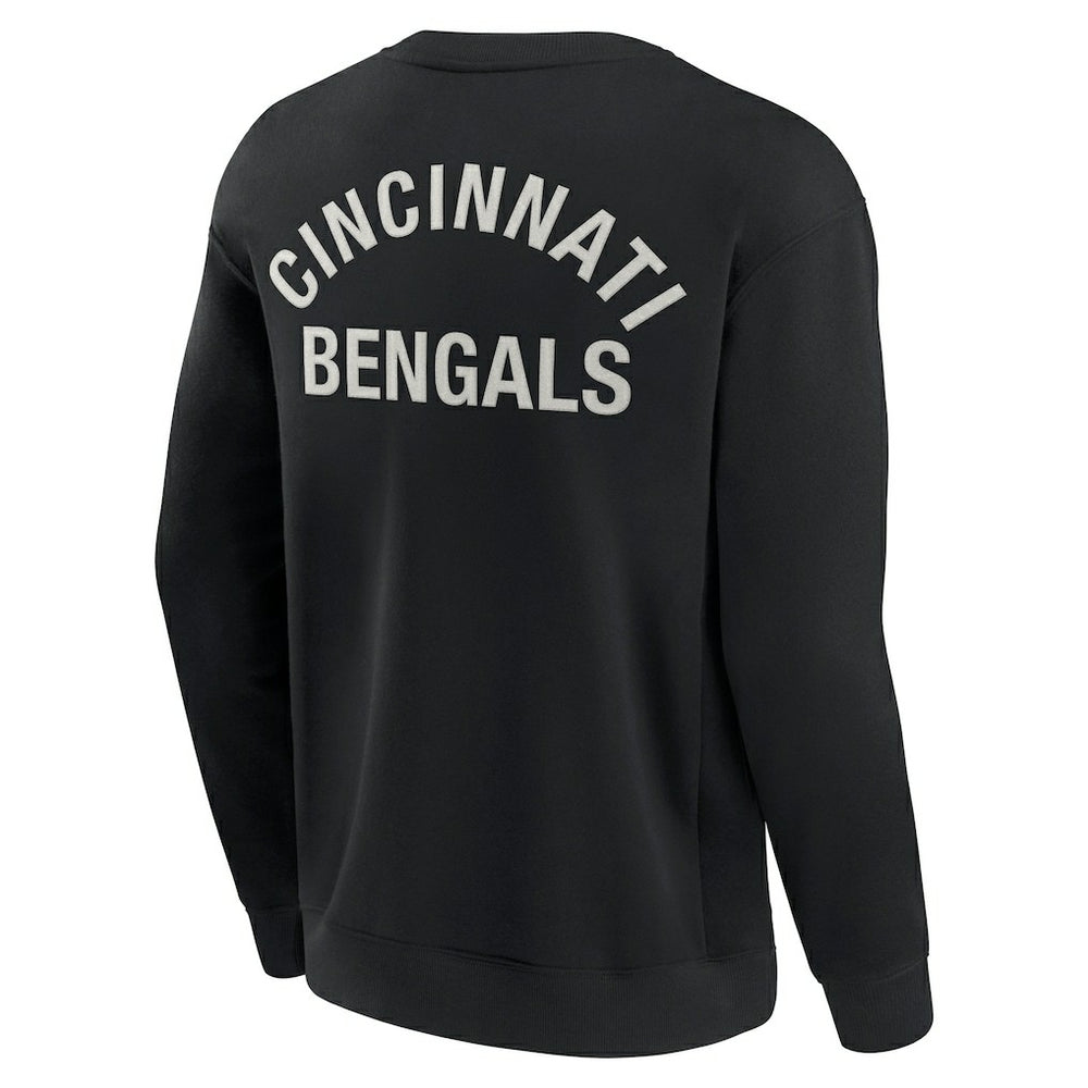 Cincinnati Bengals Unisex Elements Super Soft Pullover Sweatshirt - Black outlet