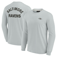 Baltimore Ravens Unisex Elements Super Soft Long Sleeve T-Shirt - Gray cheap