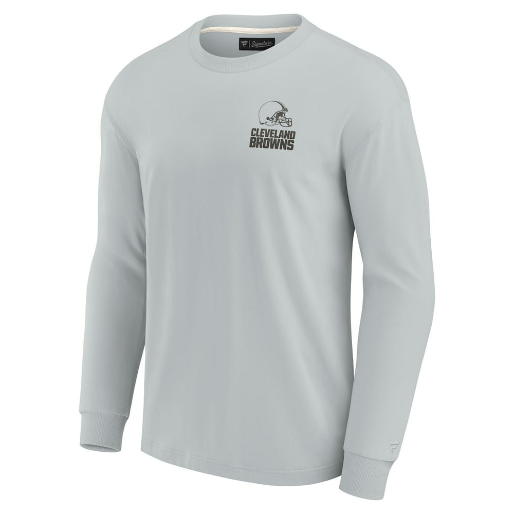Cleveland Browns Unisex Elements Super Soft Long Sleeve T-Shirt - Gray sale