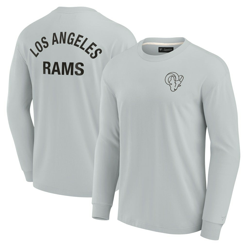 Los Angeles Rams Unisex Elements Super Soft Long Sleeve T-Shirt - Gray for sale