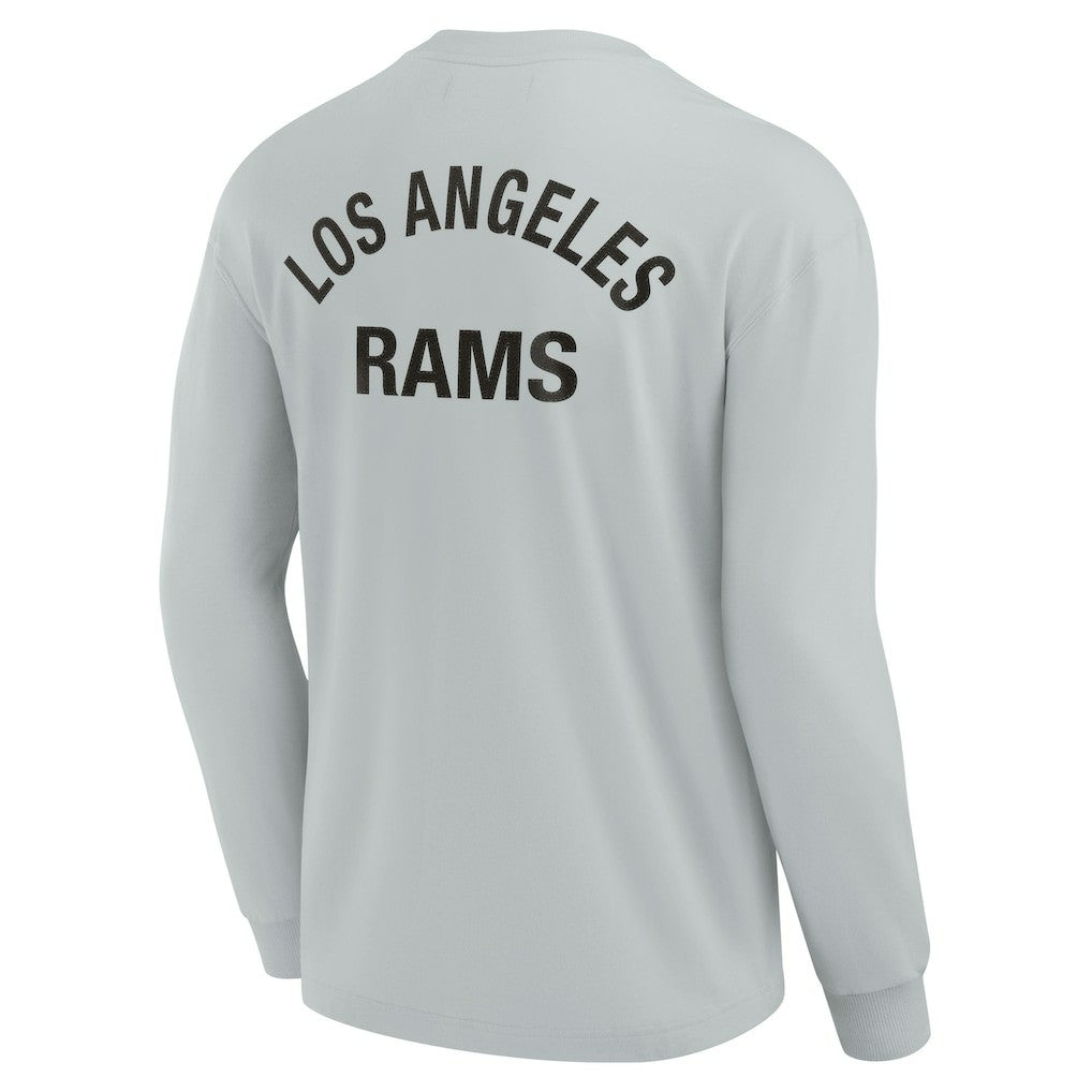 Los Angeles Rams Unisex Elements Super Soft Long Sleeve T-Shirt - Gray for sale