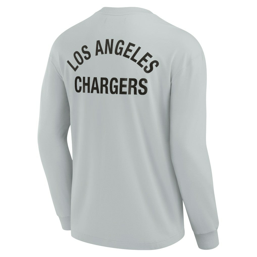 Los Angeles Chargers Unisex Elements Super Soft Long Sleeve T-Shirt - Gray cheap