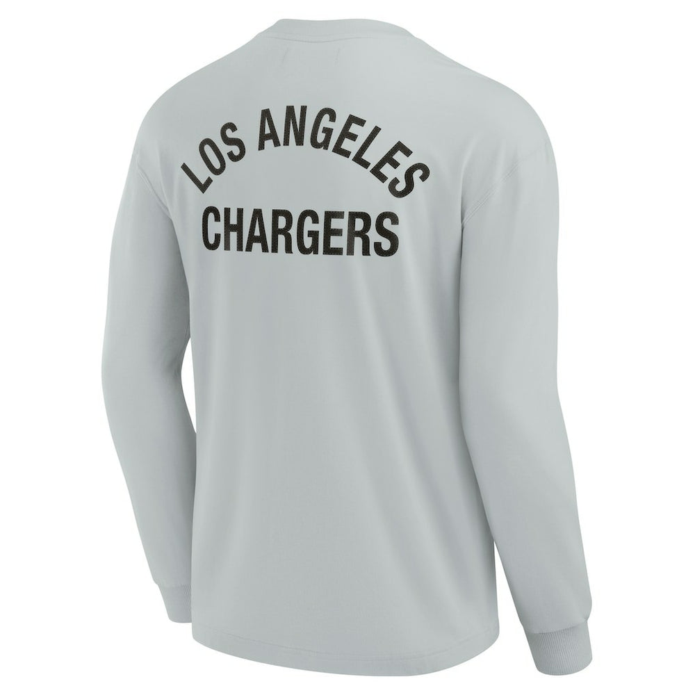 Los Angeles Chargers Unisex Elements Super Soft Long Sleeve T-Shirt - Gray cheap