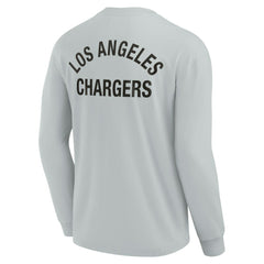 Los Angeles Chargers Unisex Elements Super Soft Long Sleeve T-Shirt - Gray cheap