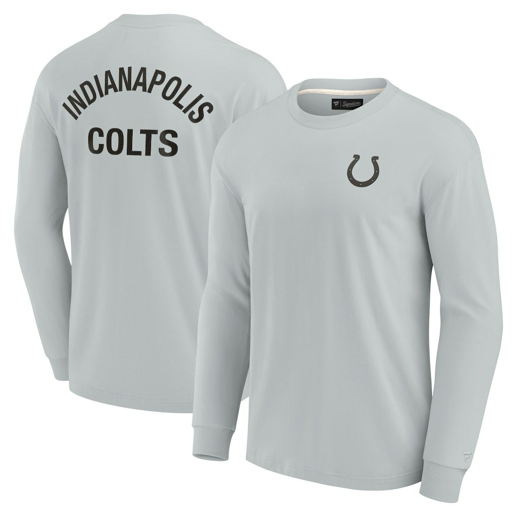 Indianapolis Colts Unisex Elements Super Soft Long Sleeve T-Shirt - Gray for sale