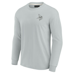Minnesota Vikings Unisex Elements Super Soft Long Sleeve T-Shirt - Gray sale