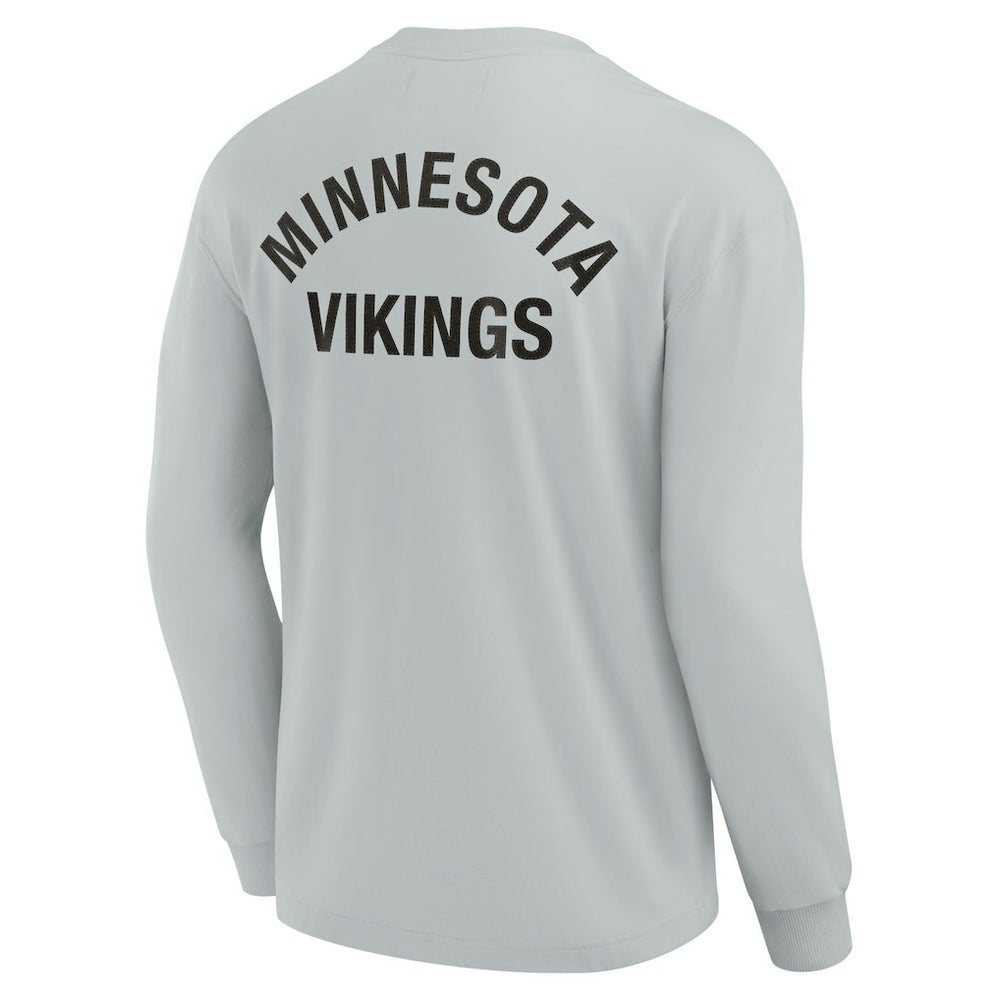 Minnesota Vikings Unisex Elements Super Soft Long Sleeve T-Shirt - Gray sale