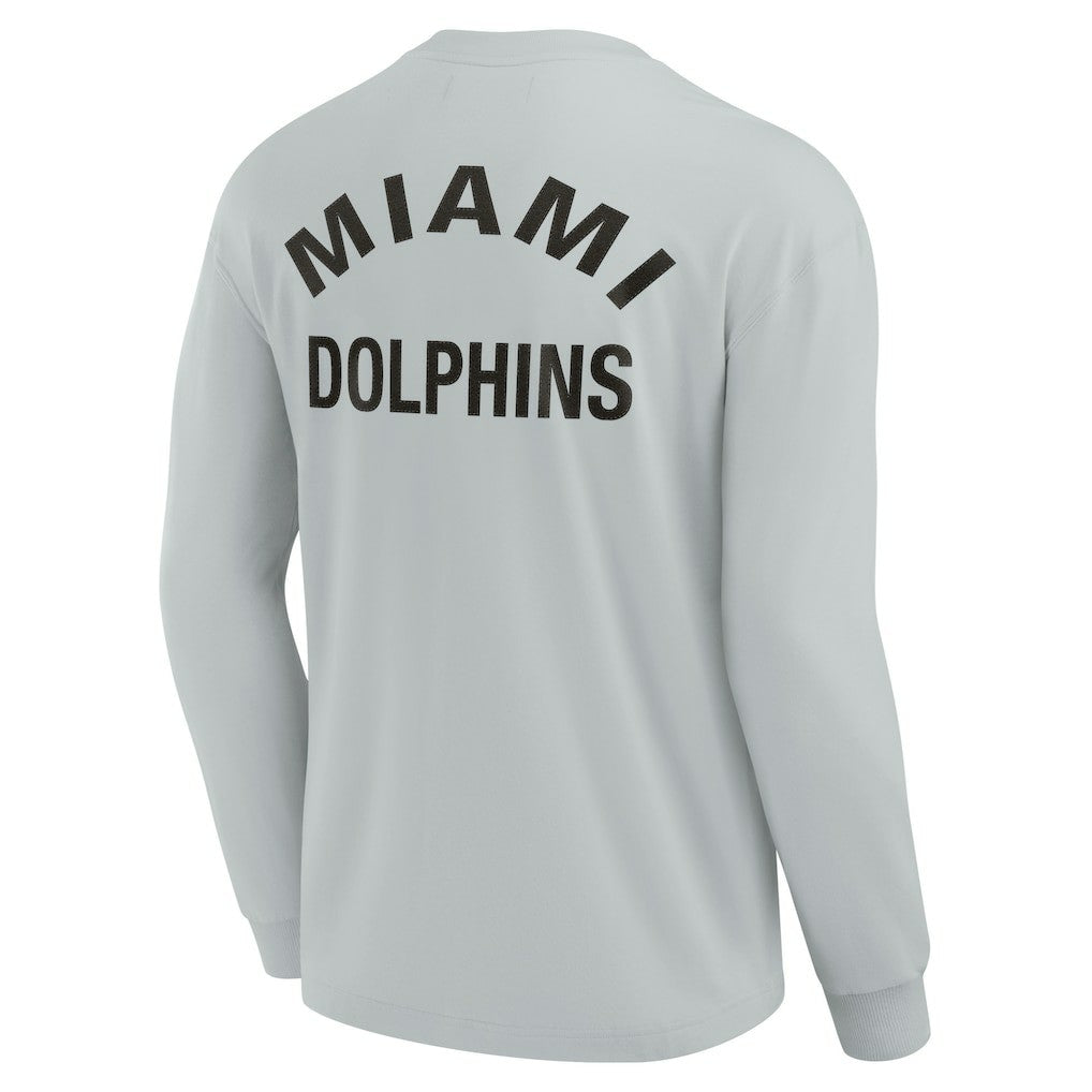 Miami Dolphins Unisex Elements Super Soft Long Sleeve T-Shirt - Gray outlet
