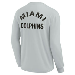 Miami Dolphins Unisex Elements Super Soft Long Sleeve T-Shirt - Gray outlet