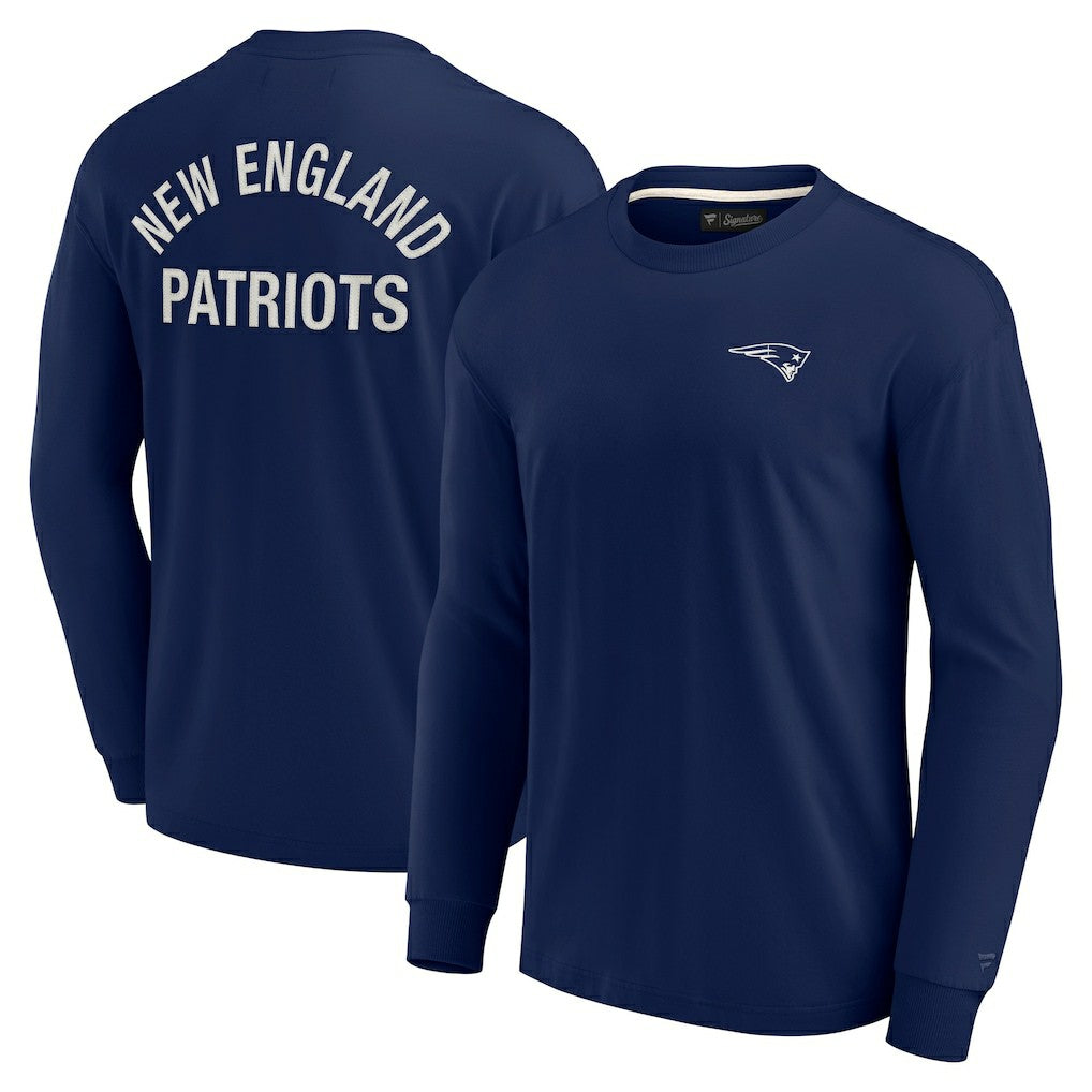 New England Patriots Unisex Elements Super Soft Long Sleeve T-Shirt - Navy cheap
