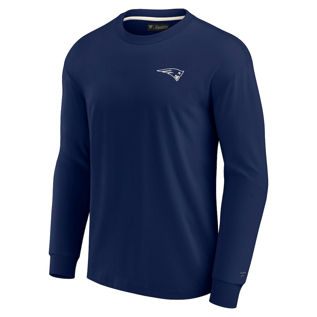 New England Patriots Unisex Elements Super Soft Long Sleeve T-Shirt - Navy cheap