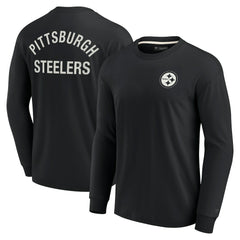 Pittsburgh Steelers Unisex Elements Super Soft Long Sleeve T-Shirt - Black discount