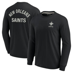 New Orleans Saints Unisex Elements Super Soft Long Sleeve T-Shirt - Black discount