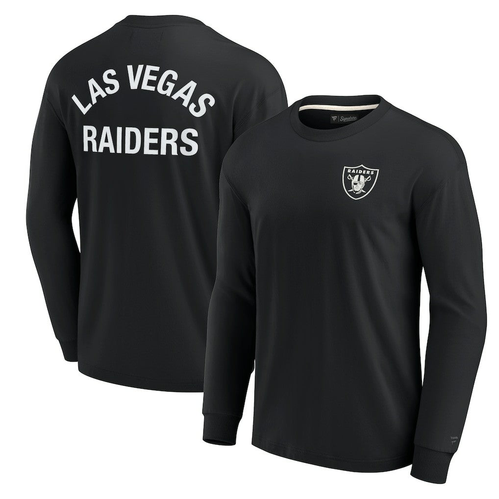 Las Vegas Raiders Unisex Elements Super Soft Long Sleeve T-Shirt - Black for sale