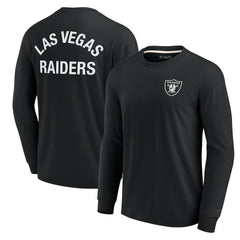 Las Vegas Raiders Unisex Elements Super Soft Long Sleeve T-Shirt - Black for sale