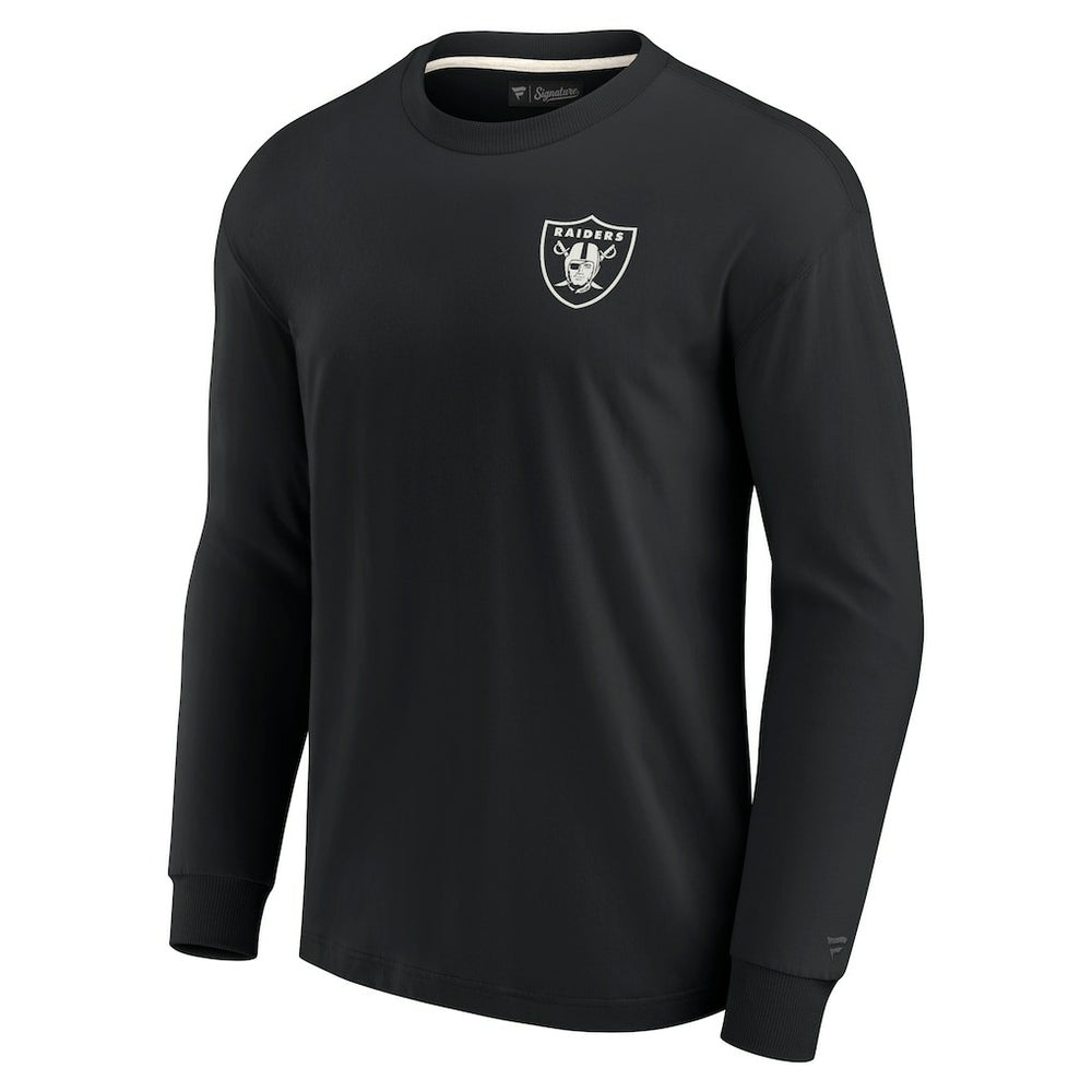 Las Vegas Raiders Unisex Elements Super Soft Long Sleeve T-Shirt - Black for sale