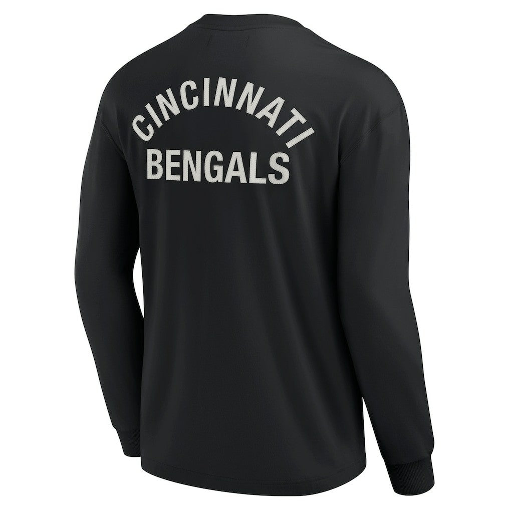 Cincinnati Bengals Unisex Elements Super Soft Long Sleeve T-Shirt - Black sale