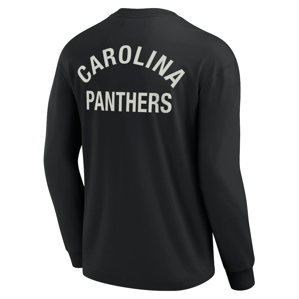 Carolina Panthers Unisex Elements Super Soft Long Sleeve T-Shirt - Black on sale