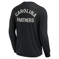 Carolina Panthers Unisex Elements Super Soft Long Sleeve T-Shirt - Black on sale
