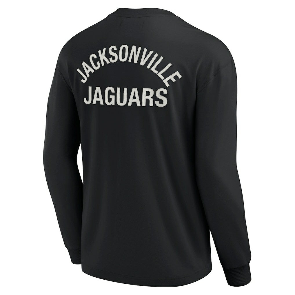 Jacksonville Jaguars Unisex Elements Super Soft Long Sleeve T-Shirt - Black cheap