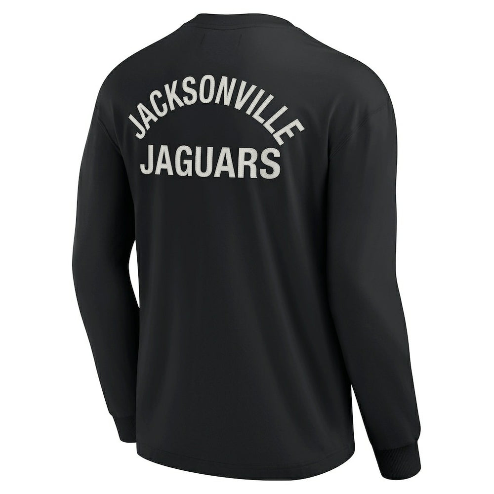 Jacksonville Jaguars Unisex Elements Super Soft Long Sleeve T-Shirt - Black cheap