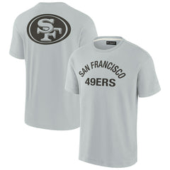 San Francisco 49ers Unisex Elements Super Soft Short Sleeve T-Shirt - Gray discount