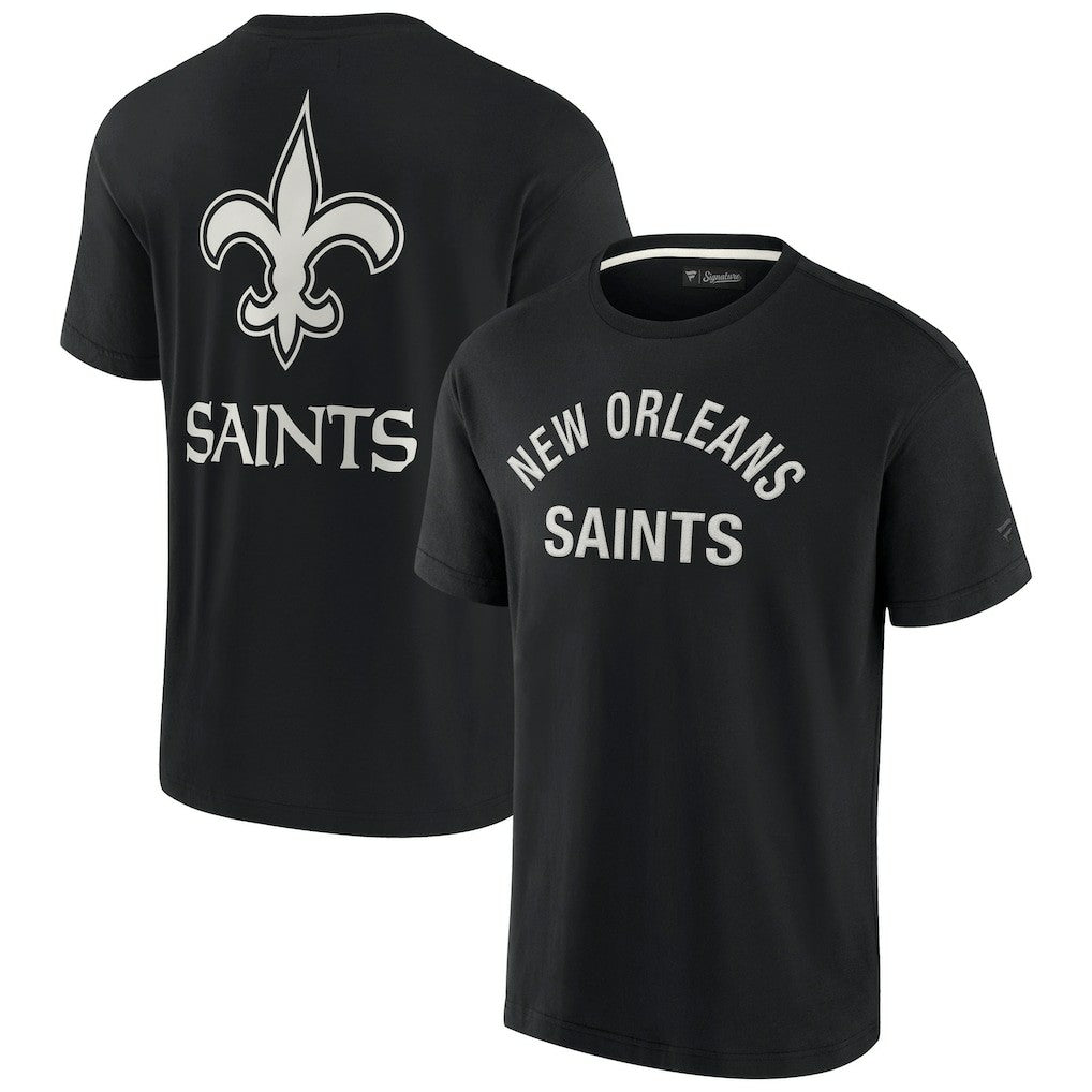 New Orleans Saints Unisex Elements Super Soft Short Sleeve T-Shirt - Black sale