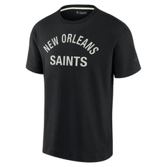 New Orleans Saints Unisex Elements Super Soft Short Sleeve T-Shirt - Black sale