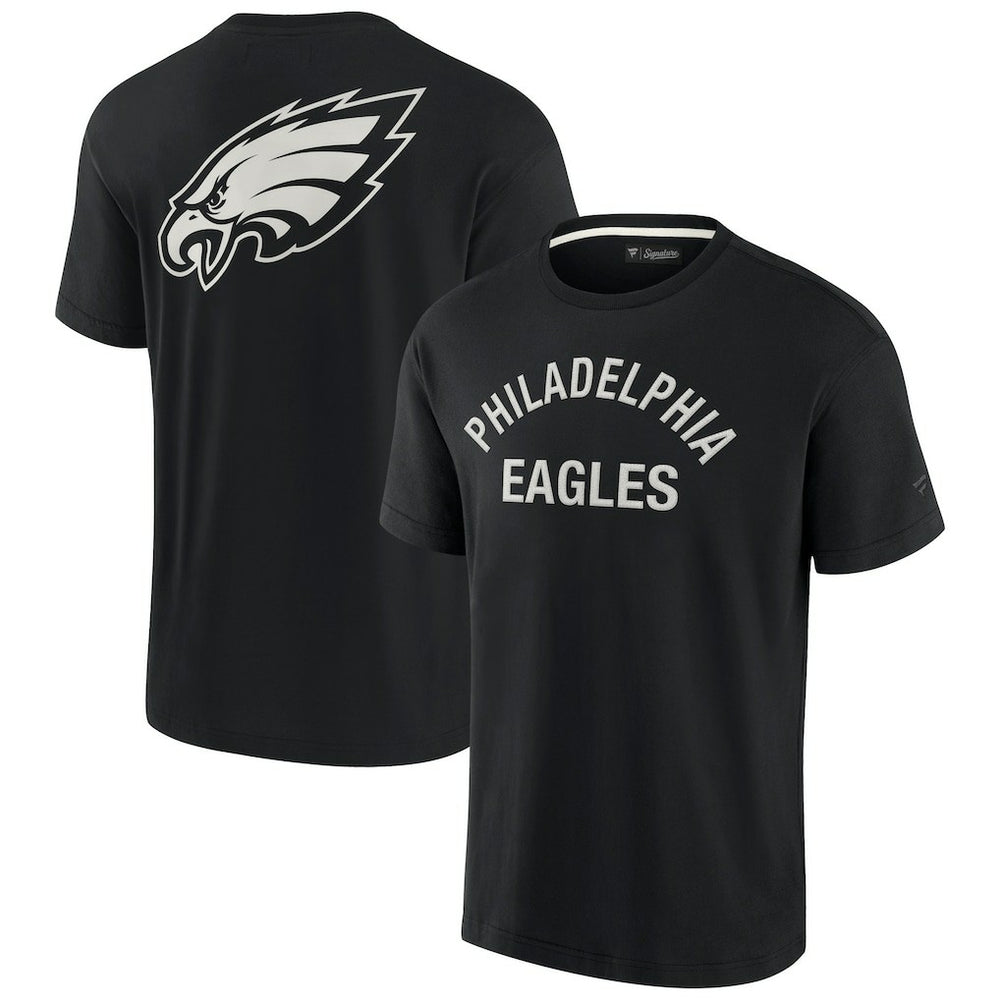 Philadelphia Eagles Unisex Elements Super Soft Short Sleeve T-Shirt - Black discount