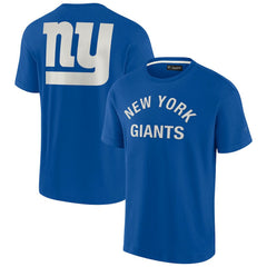 New York Giants Unisex Elements Super Soft Short Sleeve T-Shirt - Royal sale