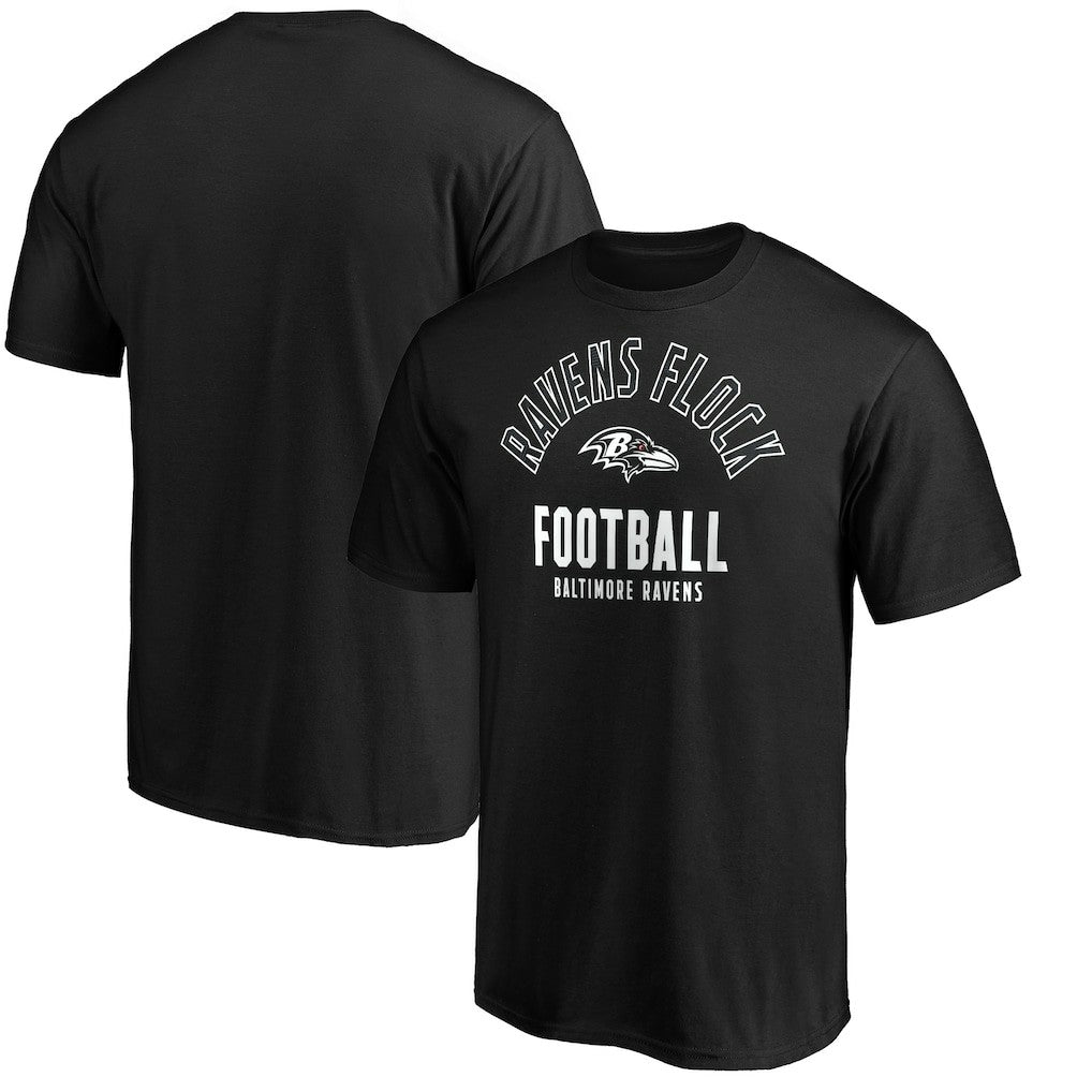 Baltimore Ravens Nickname Arc T-Shirt - Black discount