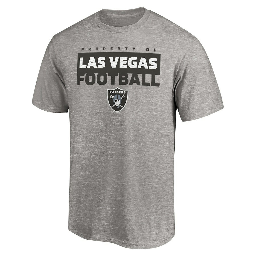 Las Vegas Raiders Gain Ground T-Shirt - Heather Gray discount