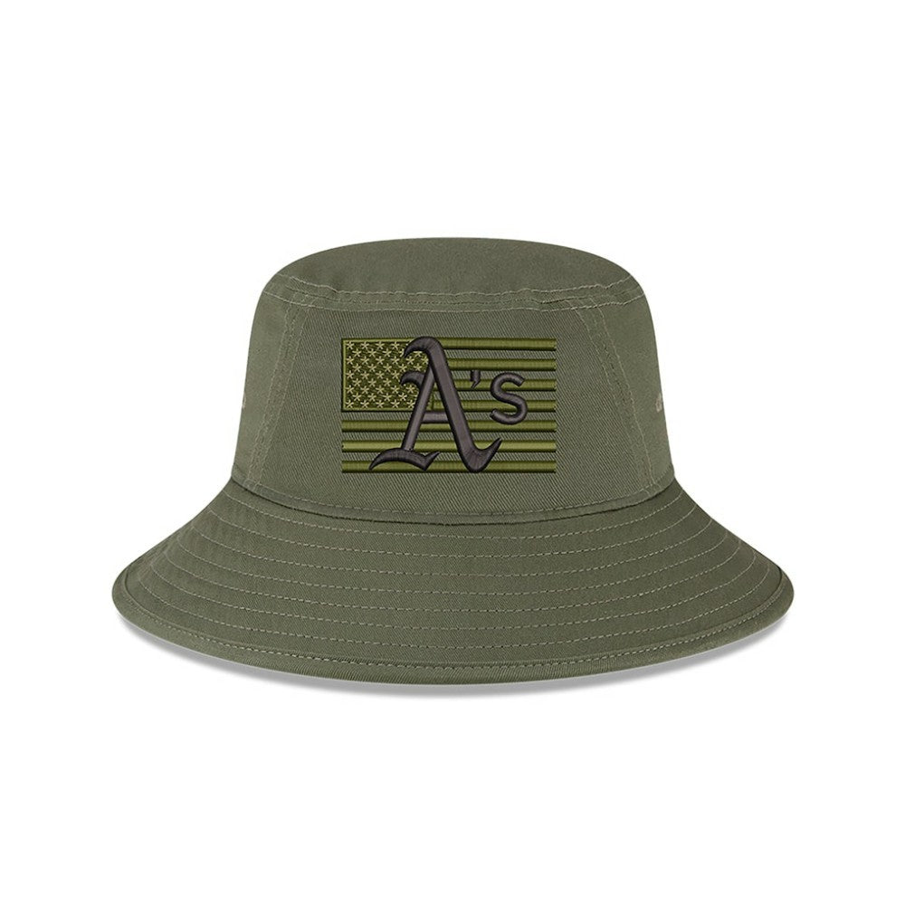 Athletics 2023 Armed Forces Day Bucket Hat - Green | New Era